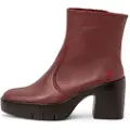 Art for woman. 116561167003_008 Leather Ankle Boots 1656 Sofia maroon (36), 5 to 8 cm, Zip, Casual