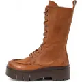 Art for woman. 117681223003_023 Leather Boots 1768 Leeds brown (42), 3 to 5 cm, Zip, Casual