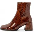 Art for woman. 1170612OL003_023 Leather Ankle Boots 1706 Verona brown (40), 5 to 8 cm, Zip, Casual