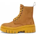 Art for woman. 1195312ZM003_024 Leather Ankle Boots 1953 Antwerp mustard (39), Brown, Flat, 1 to 3 cm, Zip, Casual