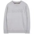 Hugo Boss for boy. J52338 Jumper Brand grey (12Años= 150cm), Casual, Cotton, children's fashion