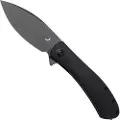 Trollsky Knives Mandu XL D2, Black G-10, Black Stonewash