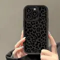 Mtp Products iPhone 14 Pro Max TPU-deksel med leopardtrykk - svart