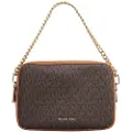 Michael Kors for woman. 32S5GYTC5B Medium Bryant shoulder bag with brown logo (OSFA), Casual, Canvas