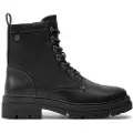 Refresh for woman. 17100001-NEGRO Military boots Black (37), Flat, 1 to 3 cm, Laces, Zip, Casual, Imitation leather