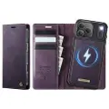 CASEME iPhone 17 Pro Max C49 2-i-1 avtakbar lommebokveske - MagSafe-kompatibel, RFID - Lilla