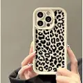 Mtp Products iPhone 15 Pro Max TPU-deksel med leopardtrykk - hvit