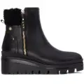 Carmela for woman. 16271201-NEGRO Leather Ankle Boots 162712 black (37), 3 to 5 cm, Zip, Casual