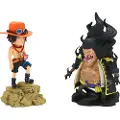 Banpresto One Piece World Collectable Log Stories Portgas D.ace Vs Marshall D.teach Figur