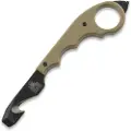 Twisted Assisted KEEP-SAFE Rescue tool, Tan G-10, Blackwash