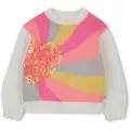 Billieblush for girl. U21379 Jumper Love multicolour (10Años= 138cm), Casual, Multicolor, Cotton, children's fashion