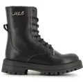 Karl Lagerfeld for girl. Z30983 Karl ankle boots black (37), Leather, Flat, Zip, Casual, children's fashion