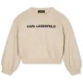 Karl Lagerfeld for girl. Z30937 Jumper Marca beige (14Años= 162cm), Casual, Cotton, children's fashion