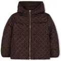Michael Kors for girl. R30456 Brown Dou Coat (14años= 162cm), Casual, Polyester, children's fashion