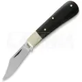 Twisted Assisted T.A. Sheffield Clip Point Barlow, Black Burlap Micarta