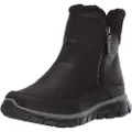SKECHERS for woman. 44779 Synergy Booties - Collab black (35), Fabric, 1 to 3 cm, None, Casual, Imitation leather