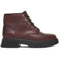 Timberland for woman. TB0A42B8EIW1 Cambria Valley Leather Booties burgundy brown (38 W), Flat, 1 to 3 cm, Laces, Casual
