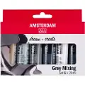 Amsterdam Standard Series acrylic paint gray mixing set | 6 x