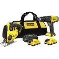 Stanley V20 Sfmck465d2t Sfmcd711+sfmcs600 2x2.0ah Elektrisk Skrutrekker