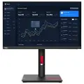 Lenovo ThinkVision T22i-30 - LED-skjerm - 21.5 - 1920 x 1080 Full HD (1080p) @ 60 Hz - IPS - 250 cd/m² - 1000:1 - 4 ms - HDMI, VGA, DisplayPort - ravnsort