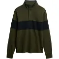 Superdry for man. M2014171A Classic Rugby Half Zip Sweatshirt green (S), Casual, Cotton, Long sleeve