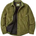 Passenger Kodiak 2.0 Sherpa Lined Cord Overshirt Jakke grønn