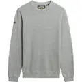 Superdry for man. M6110681A Light Texture jumper grey (XXL), Casual, Cotton, Long sleeve