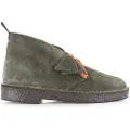 Clarks for man. 26182778 Desert Loden green leather ankle boots (43), Flat, Suede, Laces, Casual