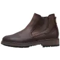 Fluchos for man. F1591 Leather booties F1591 Dark brown (42), 1 to 3 cm, None, Casual