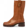 Art for woman. 112861123003_023 Leather boots 1286 Warsaw brown (36), 3 to 5 cm, Zip, Casual