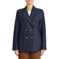 Pennyblack for woman. 2521916036270 Jacket Iliade navy (46), Casual, Party, Cotton, Classic