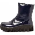 Art for woman. 115311666003_0B0 Leather Ankle Boots 1531 Brighton navy (36), 3 to 5 cm, Zip, Casual
