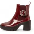 Art for woman. 116581167003_008 Leather Ankle Boots 1658 Sofia burgundy (39), 3 to 5 cm, None, Casual