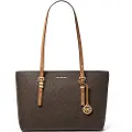Michael Kors for woman. 30T5GQNT2B Brown monogrammed tote bag (OSFA), Casual, PVC