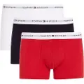 Tommy Hilfiger for man. UM0UM02761 Pack 3 Boxers navy, red, white (XXL), Homewear, Organic Cotton, Sustainable
