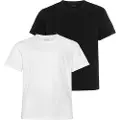 Hugo Boss for man. 50475287 Pack of 2 T-shirts Comfor white, black (4XL), Casual, Cotton, Short sleeve