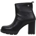 Xti for woman. 14473501-NEGRO Ankle boots 144735 black (40), 8 to 10 cm, Zip, Casual