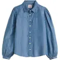 Levi's for woman. 003P4-0004 Journey Shirt blue (M), Casual, Long sleeve, Lyocell