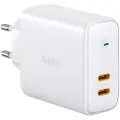 Aukey Duo 65w Usb-c Vegglader