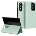 Mtp Products Samsung Galaxy Z Fold7 Smart Clear View Flip-etui med kortspor - lysegrønn