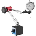Vevor -måler med magnetisk, fleksibel basestativ, 0,03 mm nøyaktighet, 0–25,4 mm område, finjusterbar lang arm, profesjonell for maskinoppsett, måling av smale områder, lett å lese