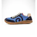 El naturalista unisex. 25435A150005_0B0 Leather trainers N5435B blue (43), Fabric, Flat, Laces, Casual