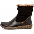 El naturalista for woman. 2N7584010005_001 Leather ankle boots N758 Soft Nappa Black (36), Flat, Zip, Casual