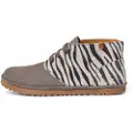 El naturalista for woman. 25374P1F1005_ESP N5374P Wulf zebra leather ankle boots (38), Flat, Laces, Casual, Animal Print