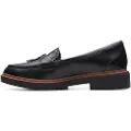 Clarks for woman. 26174456 Westlynn Bella leather loafers black (38), Flat, None, Casual