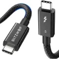 BlitzWolf BW-HDC8 240 W USB-C til USB-C-kabel, 0,5 m (svart)