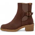 El naturalista for woman. 256691112005_012 Brown leather ankle boots N5669 (39), 3 to 5 cm, Zip, Casual