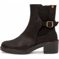 El naturalista for woman. 256691101005_001 Leather ankle boots N5669 black (40), 3 to 5 cm, Zip, Casual