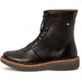 El naturalista for woman. 255812010005_001 Leather ankle boots N5581 black (42), Flat, Zip, Casual