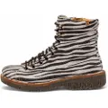 El naturalista for woman. 25572PF10005_ESP Multicoloured Wulf leather ankle boots (40), Flat, Zip, Casual, Animal Print